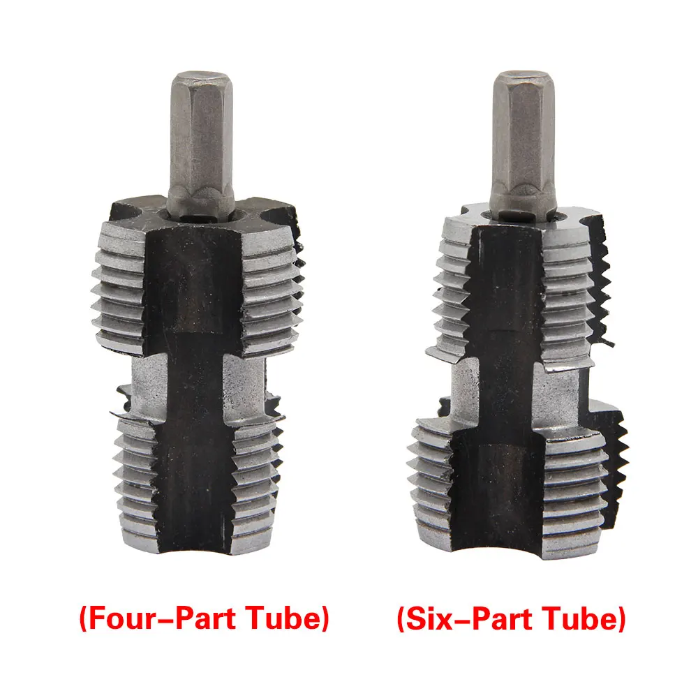 4 points/6 points PPR water pipe inner hole opener PVC plastic PE pipe drill bit power tool accessories universal tapping set image 5