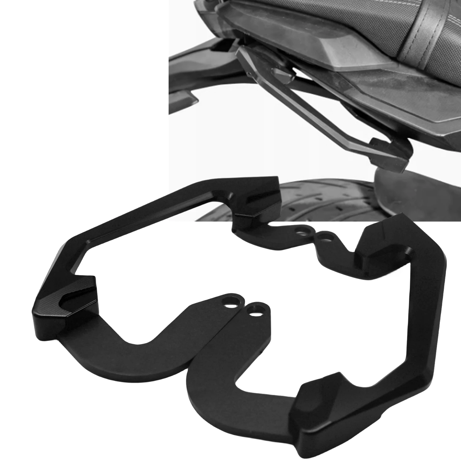 

Olangdn For HONDA CB650R CBR650R 2019-2020 Motorcycle Armrest Rear Hand Holder Passenger Handle Trunk Shelf