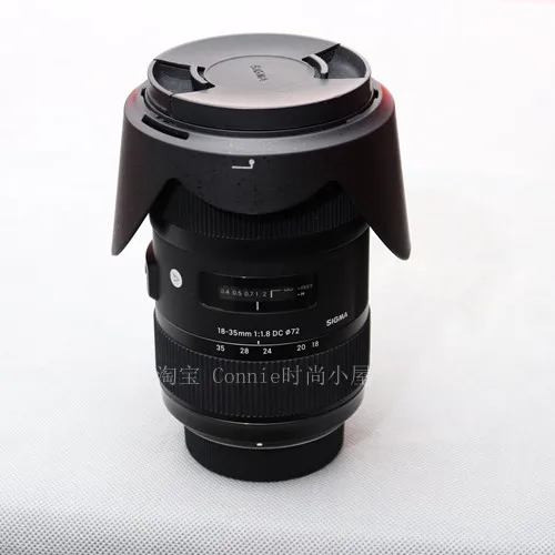 LH780-06 72mm Reverse petal flower Lens Hood cover for sigma 18-35mm f1.8 18-35 1.8 DC Art camera lens