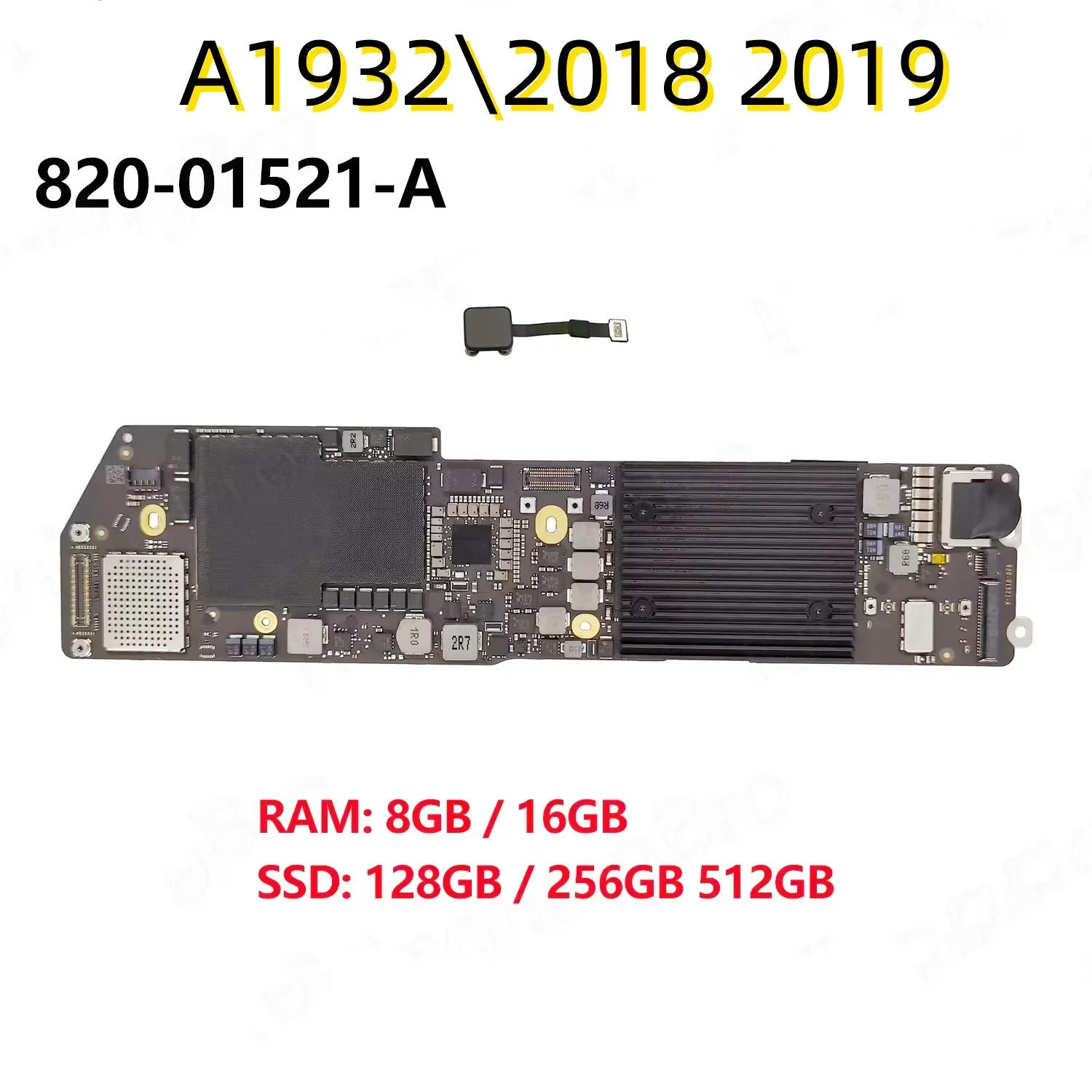 Original  820-01521-02 Core I5 1.6GHz 8G Logic Board for MacBook air 13.3'' A1932 Motherboard 2018