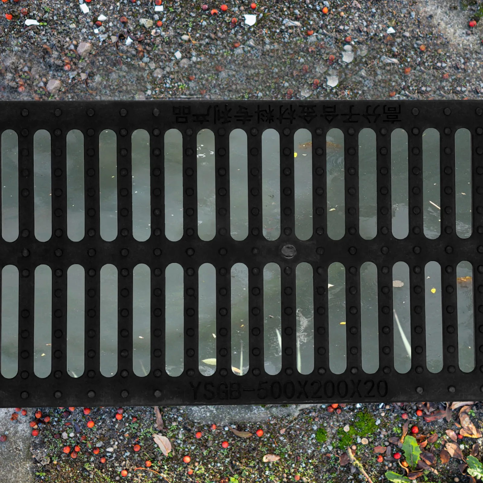 

Resin Manhole Cover 500x200x20mm Drain Grate Sturdy Trench Professional Sewer Kitchen Restaurant Outdoor Replaceable