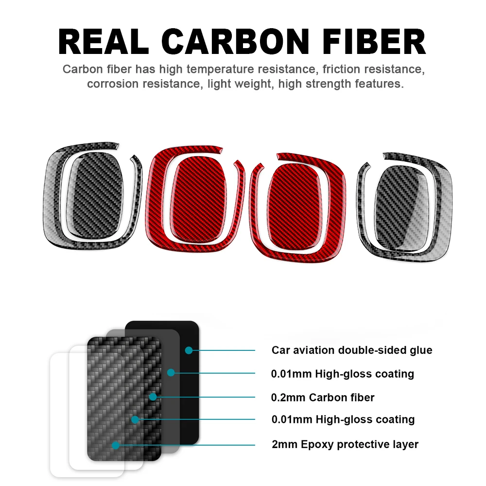 Real Soft Carbon Fiber Sticker For Fiat 500 2008 2009 2010 2011 2012 2013 2014 2015 Car Seat Handle Interior Trim Accessories