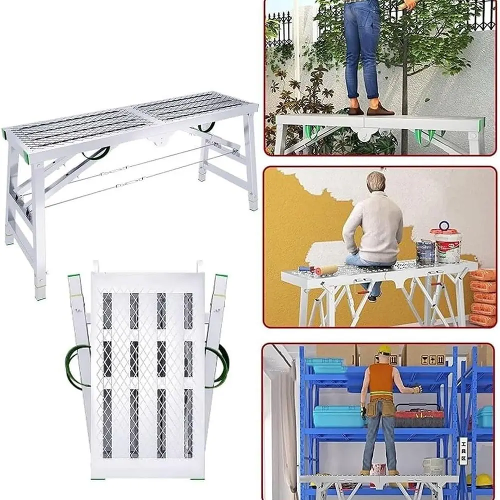 Portable Steel Workbench with Adjustable Height for Industrial Use, Suitable for Car Painting and Washing (C 140cm)