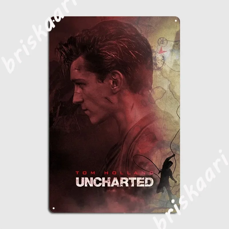 Tom Holland Uncharted Poster Metal Plaque Wall Decor Bar Cave Custom Club Home Tin Sign Poster