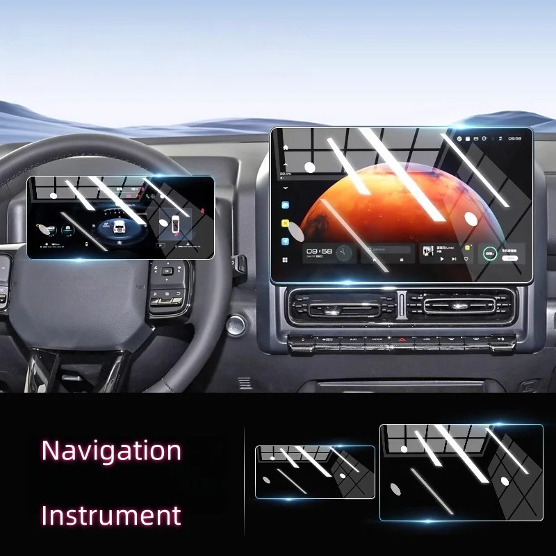 

Tempered Glass Screen Protector Film For Haval H9 2024 Car Gps Navigation and Dashboard Anti-scratch Interior Accessories