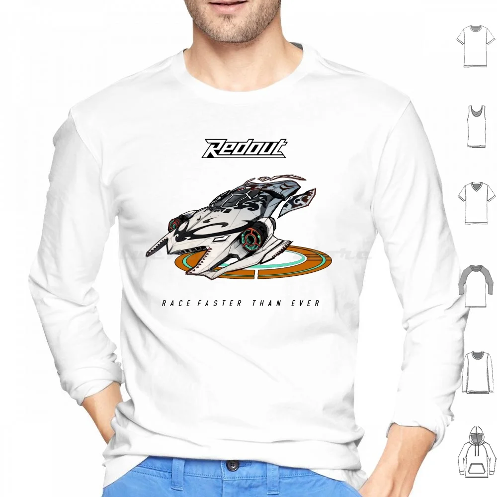 Redout-Lunare Hover Black Hoodie Cotton Long Sleeve Redout Wipeout Fzero F Zero Formula Fast Racing Race Wipeout Hd Arcade