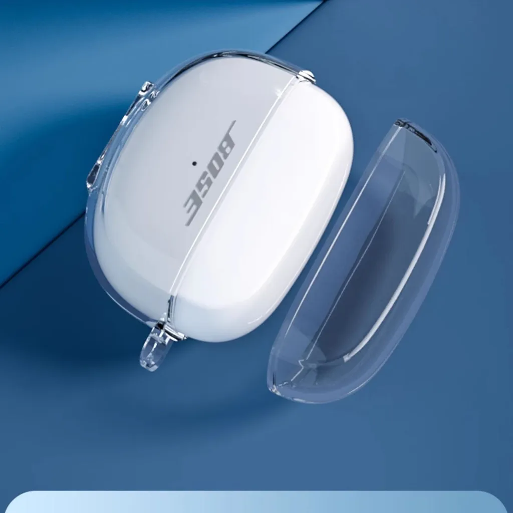 Clear Case for Bose Ultra Open Earbuds Protective Transparent Clear TPU Covers Bluetooth Headphone Portable Shell