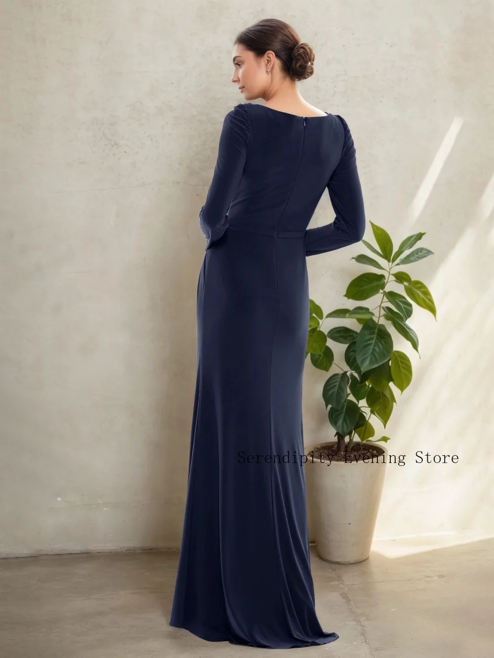 Customized Long Mother of the Birde Dresses Wedding Party Dress Beaded Luxury Women Long Cocktail Gown for Evening Cocktail Gala