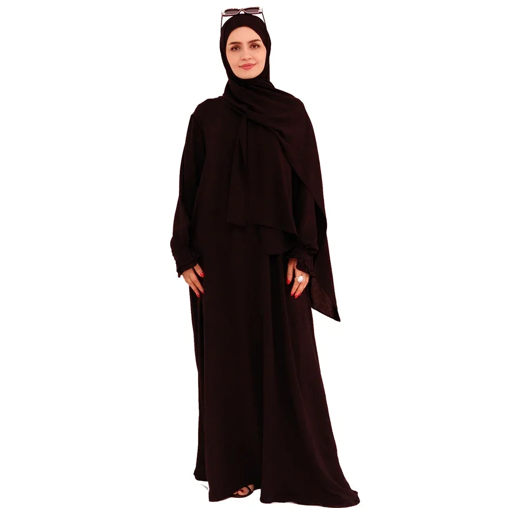 무슬림 여성용 히잡 롱 맥시 아바야 두바이 터키 카프탄 케바야 잘라비야 이슬람 의류 이드 라마단 로브 아랍 의상