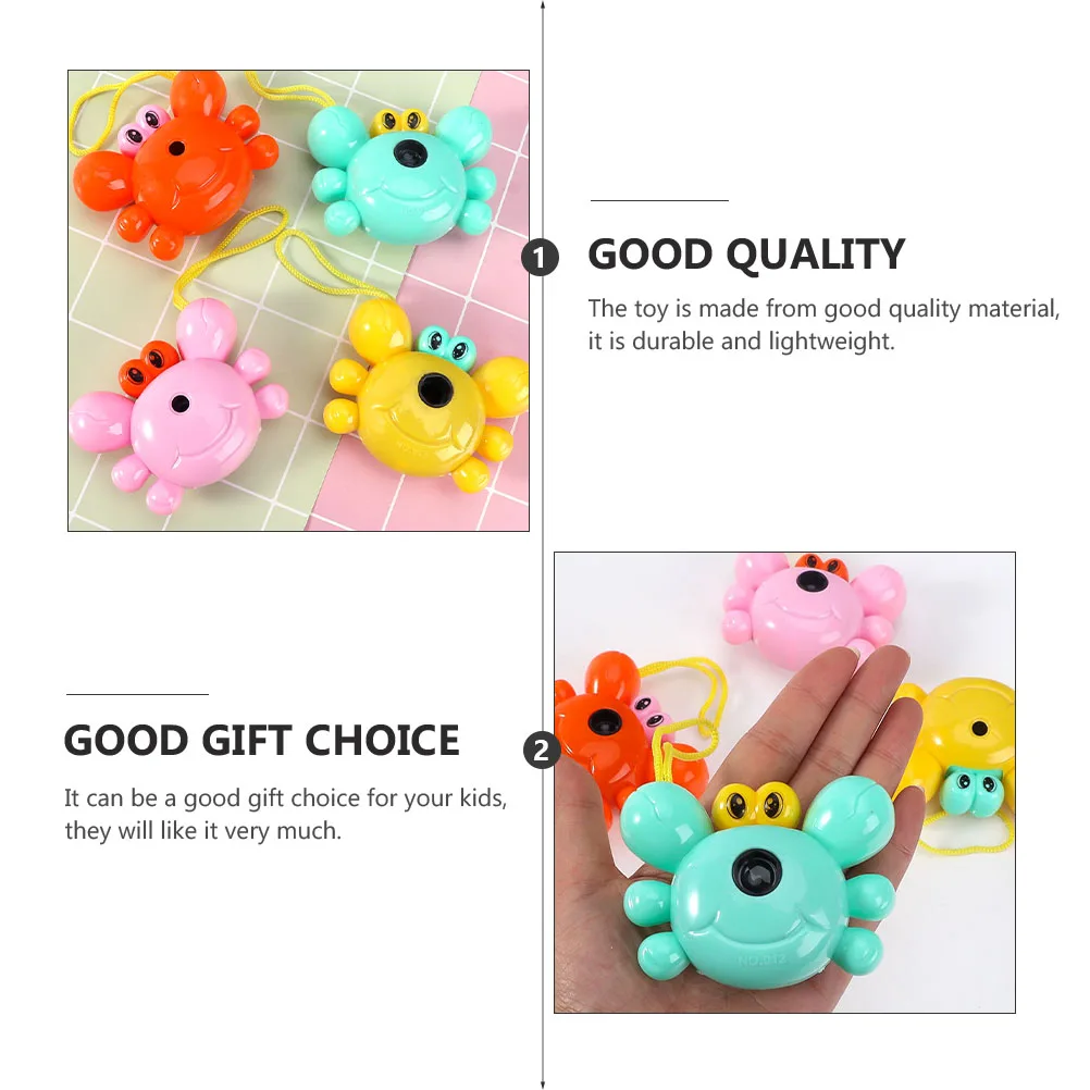 

6 Pcs Projection Camera Toy Toys for Toddler Kid Playthings Children Educational Crab Shaped VCR