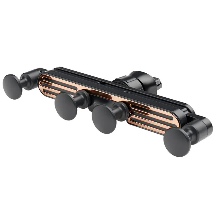 

A four point gravity navigation air outlet mobile phone holder with a gravity car holder