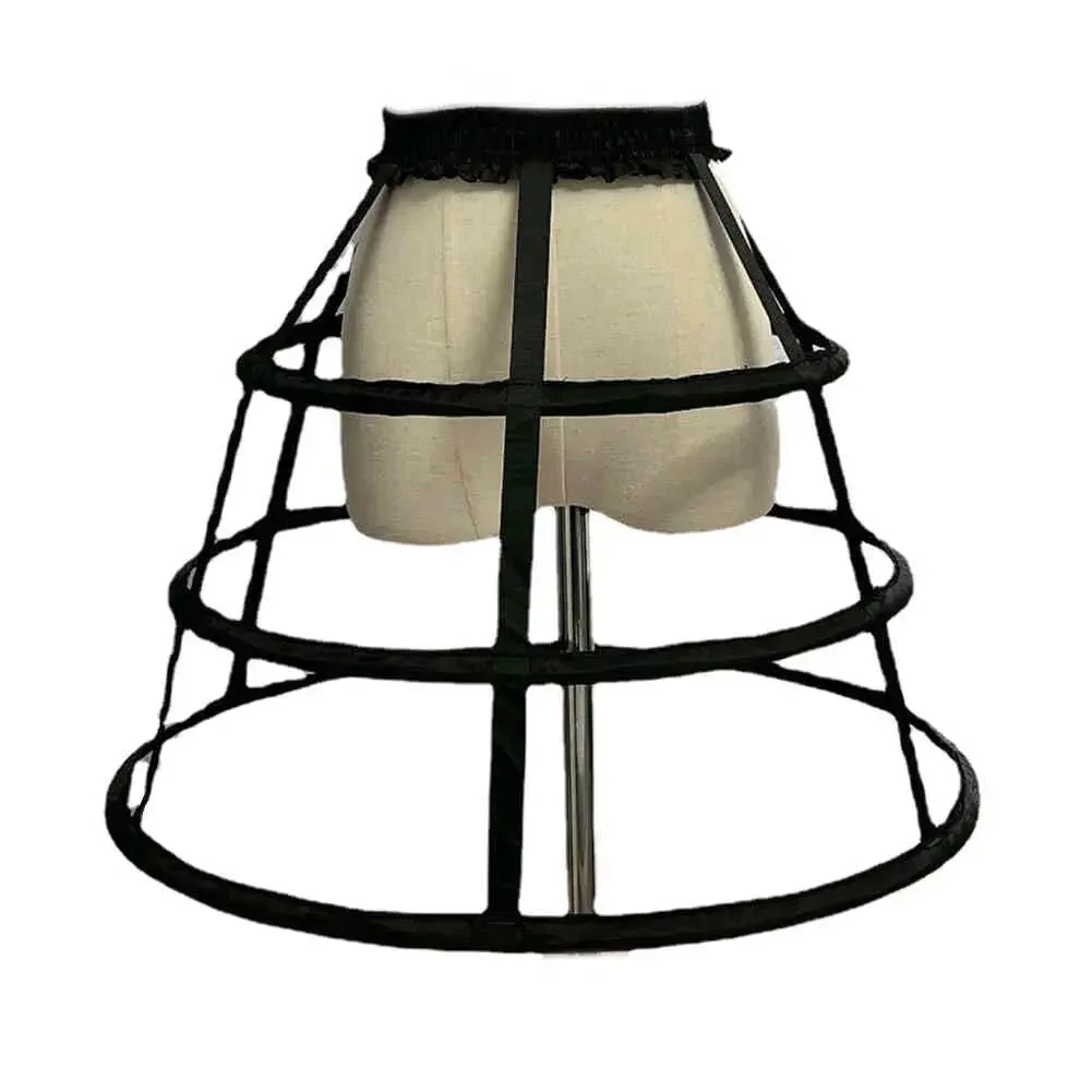 تنورة تحتية على شكل قفص العصافير 3 أطواق للنساء 2024