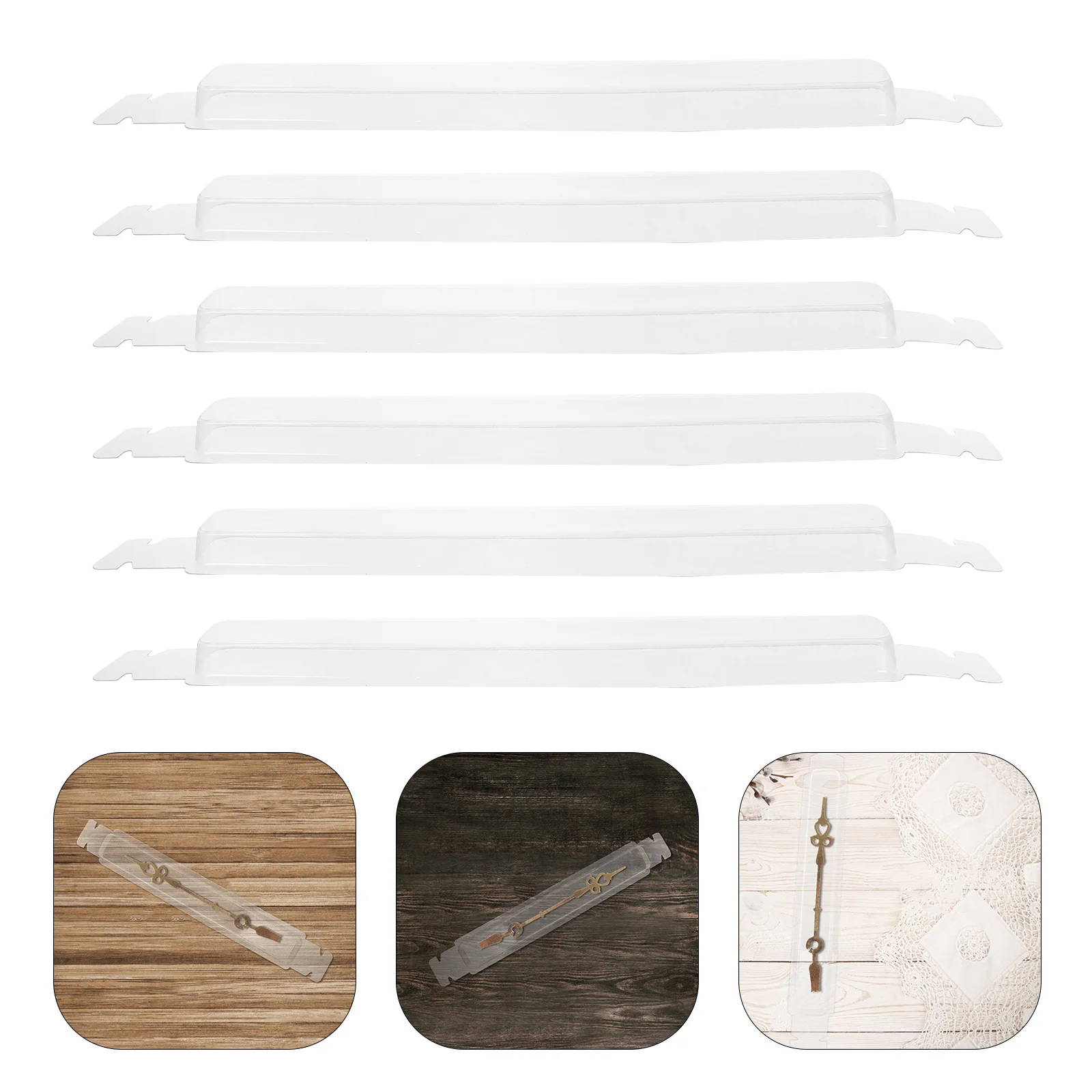 

20Pcs Clock Pointer Guard Box Stylish PVC Storage for Wall Clock Hands Comprehensive Protection Accessory