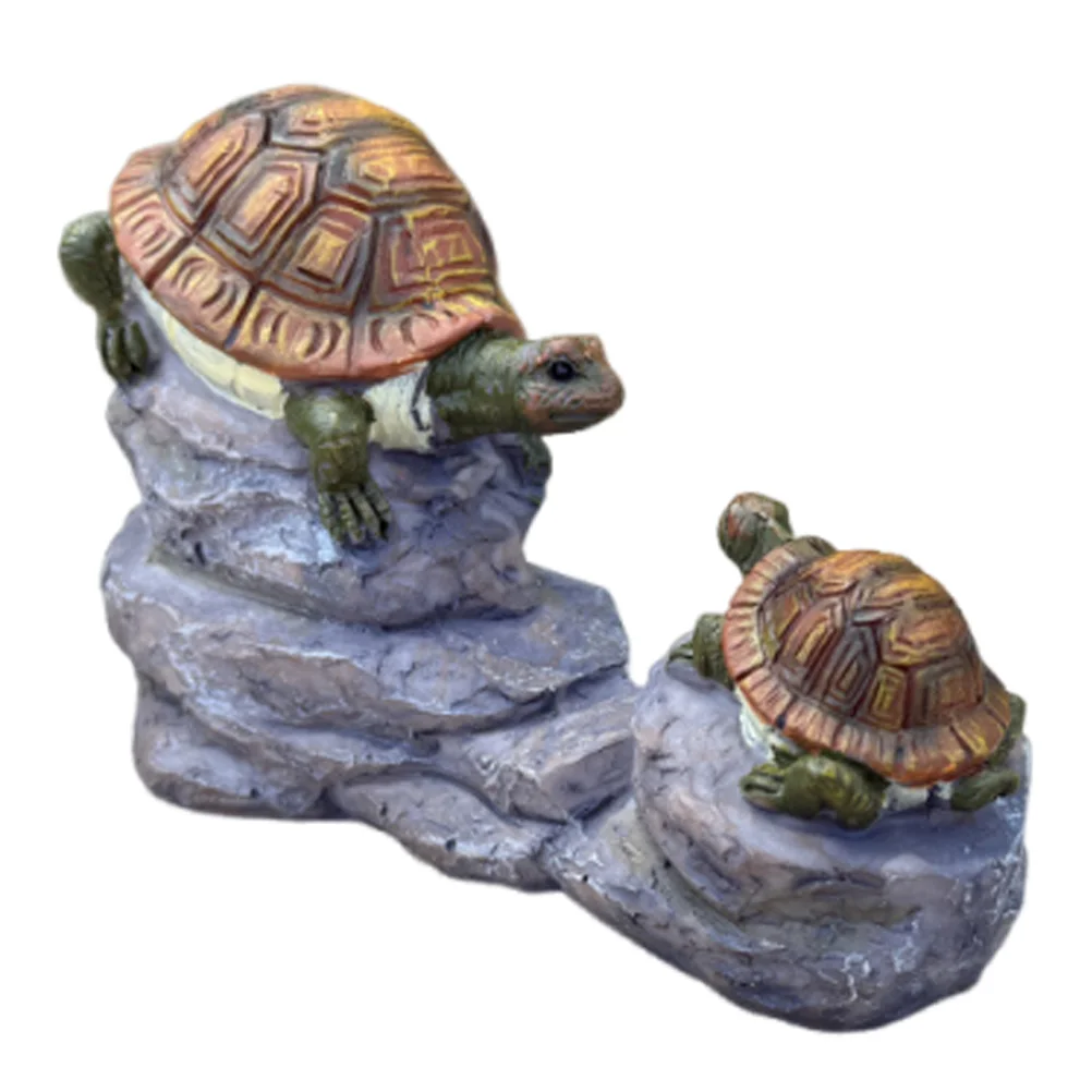 

Turtle Statue Animal Figurines Decorations Mini Resin Animals Backyard Adornment for Pond Miniature Figure Micro Artificial