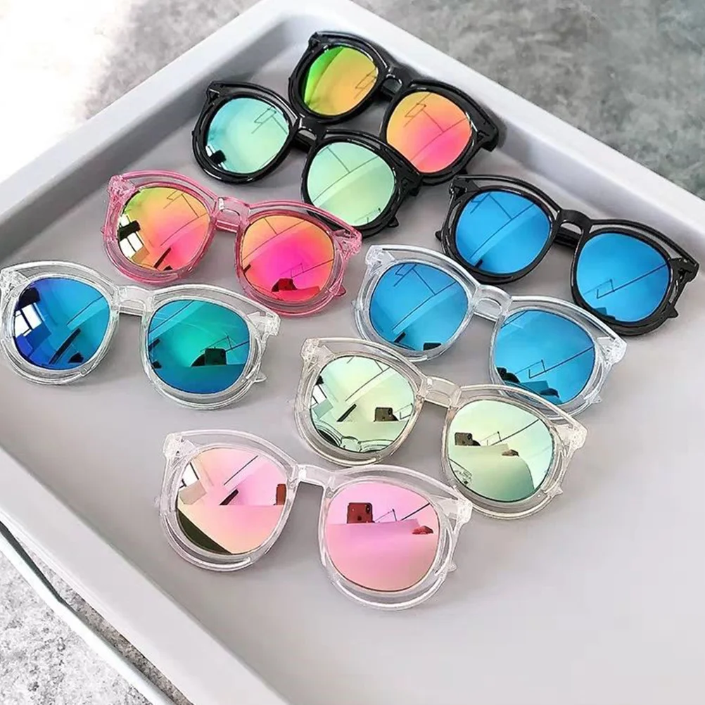 

Cool Kids Glasses Colorful Mirror Youth Sunglasses for Teen Boys Non-Slip Ear Tips Nose Pads 1Pcs Black Frame Silver
