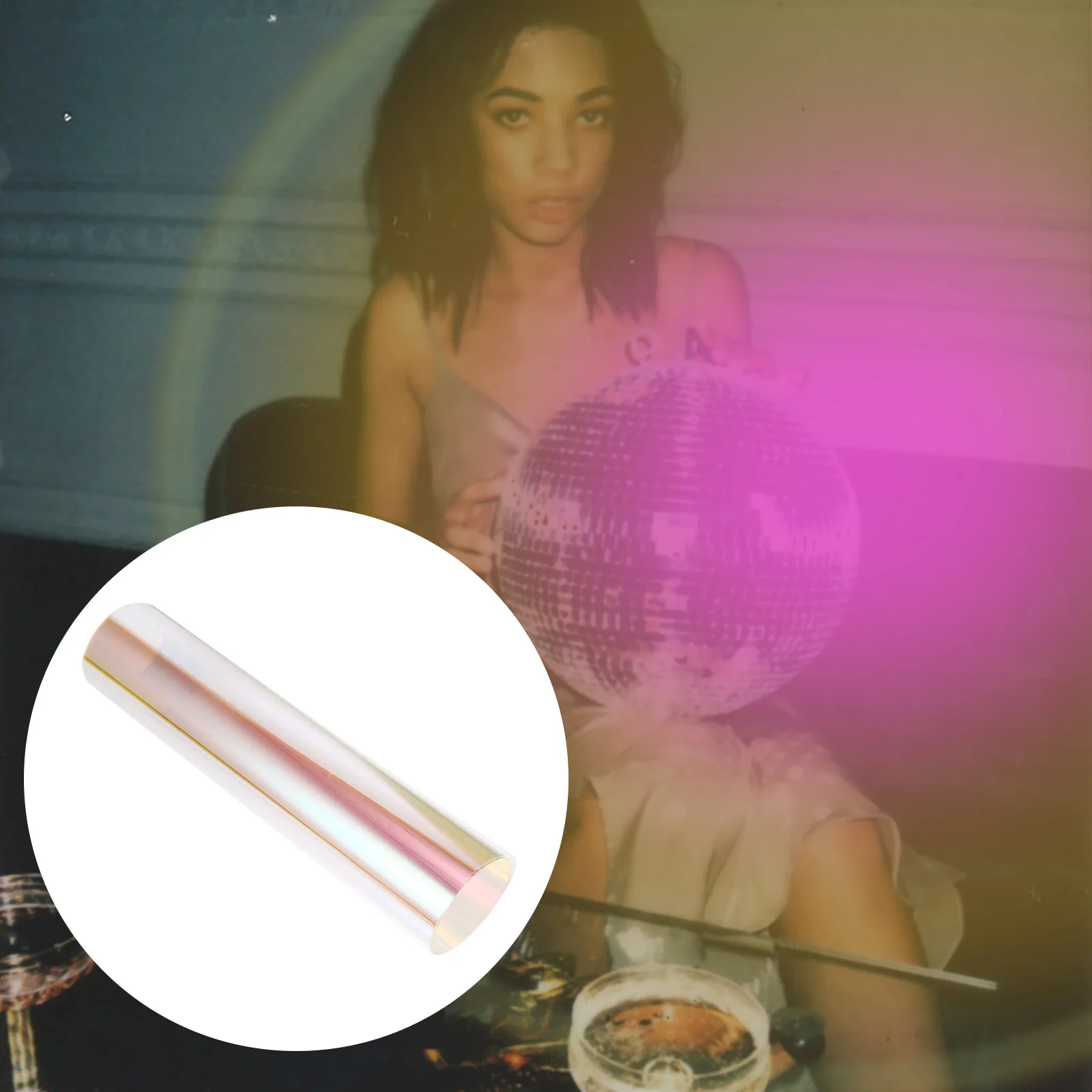 

Totority Sunset Film Lighting Filter for Color Correction Transparent Camera Toning Membrane Pet Photography