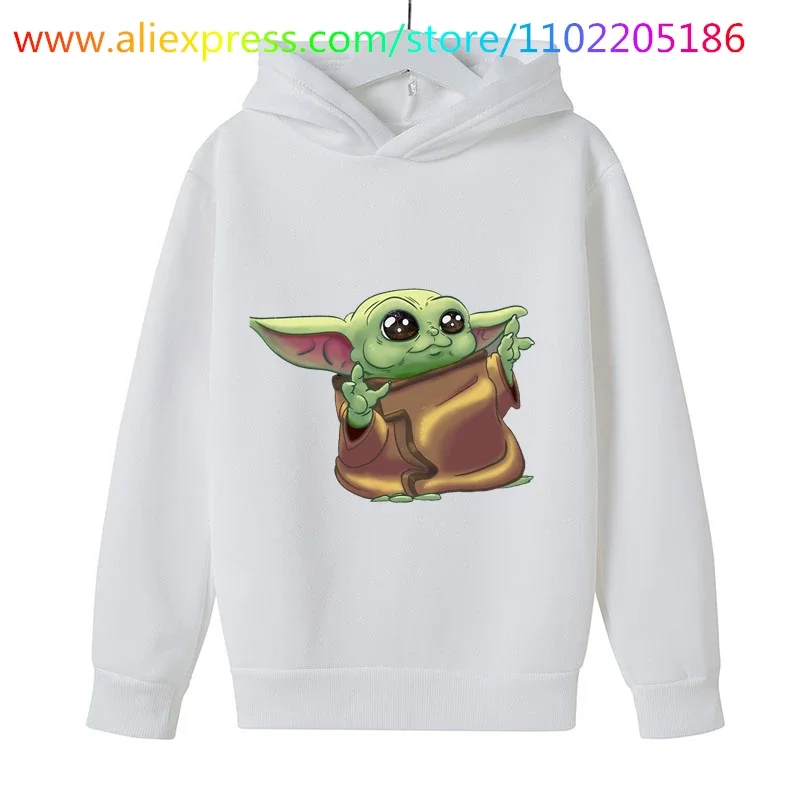 Baby yoda Hoodie kids Sweatshirts Girls Clothing Toddler Baby Boy Clothes Hoodies movie Sweatshirt