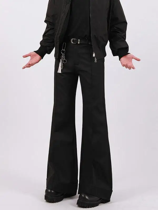 

Мужские повседневные брюки American Decosition Cleanfit Micro Flared, прямого кроя, свободного покроя, из смесового хлопка, осенние