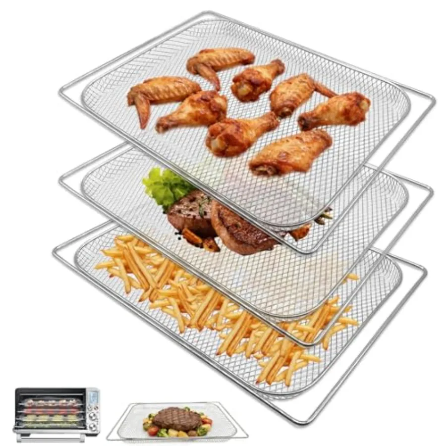 

Корзина для аэрофритюрницы Breville Smart Oven Air Fryer Pro 6.5" (Д) x 0.7" (Ш) Корзины из пищевой стальной сетки и аксессуары-лотки для Brevi
