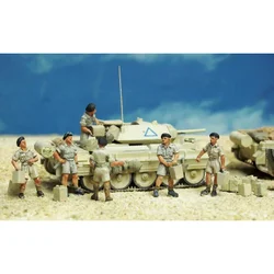 1/72 Resin Figure Self-assembled North African British Army Tank Supply and Refueling Unassembled and Unpainted Garage Kit
