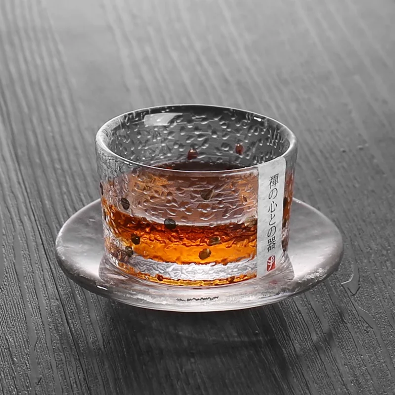 Japanese style Fuji Mountain glass cup, fashionable rock glass, heat-resistant glass, water cup,coffee cup, red wine whiskey cup