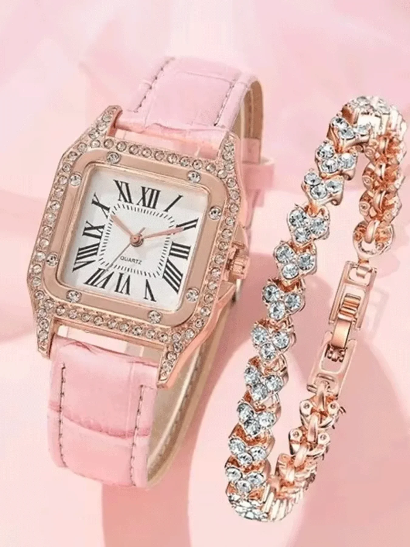 2-piece Small dial casual versatile quartz watch women's quartz watch women's quartz watch women's watchFashion Watch