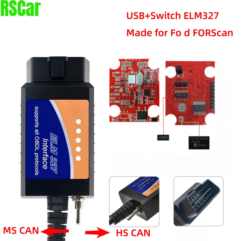ELM327 Usb With Swi… - image