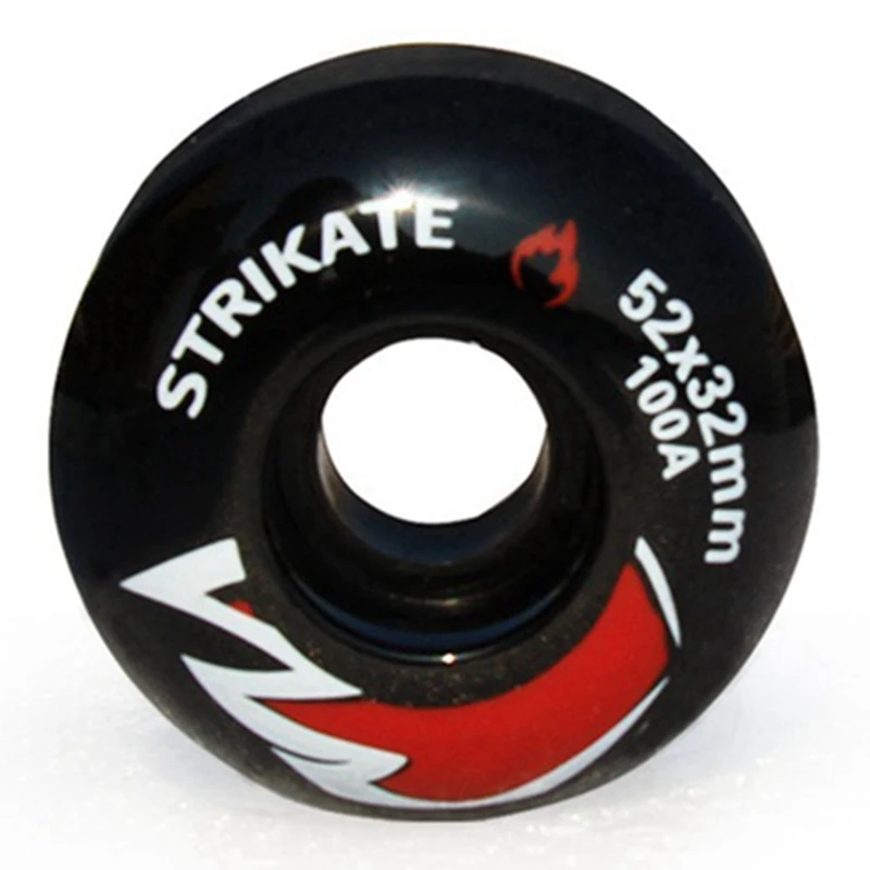 STRIKATE 52X32mm Wheels 101A Aluminum Alloy Professional Bridge Skate Board Bracket 5inch Skateboard Trucks,Black