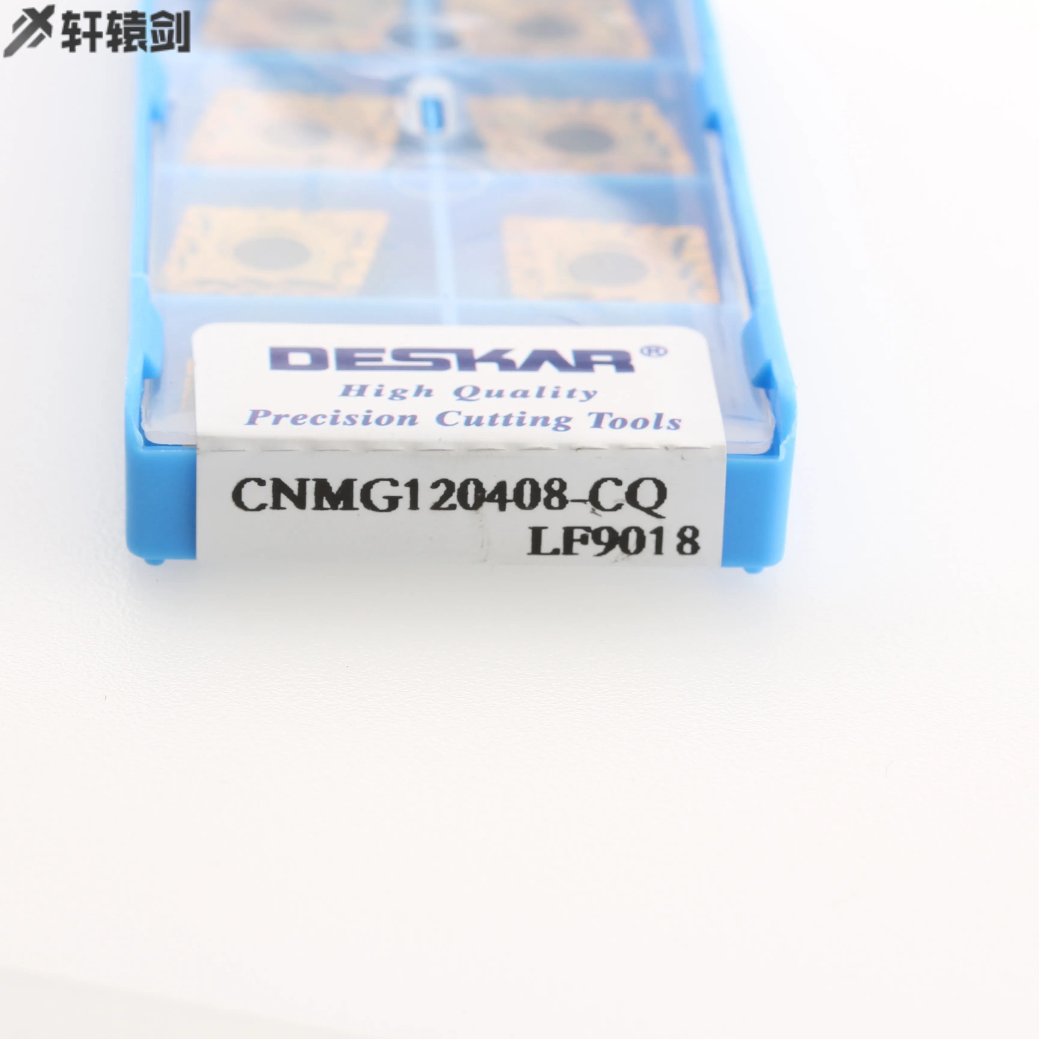 Herramientas de torneado de Metal, herramienta de torneado externo, máquina de corte de carburo, CNMG120408 CQ LF9018 CMMG120408 TM LF9018, 10 piezas