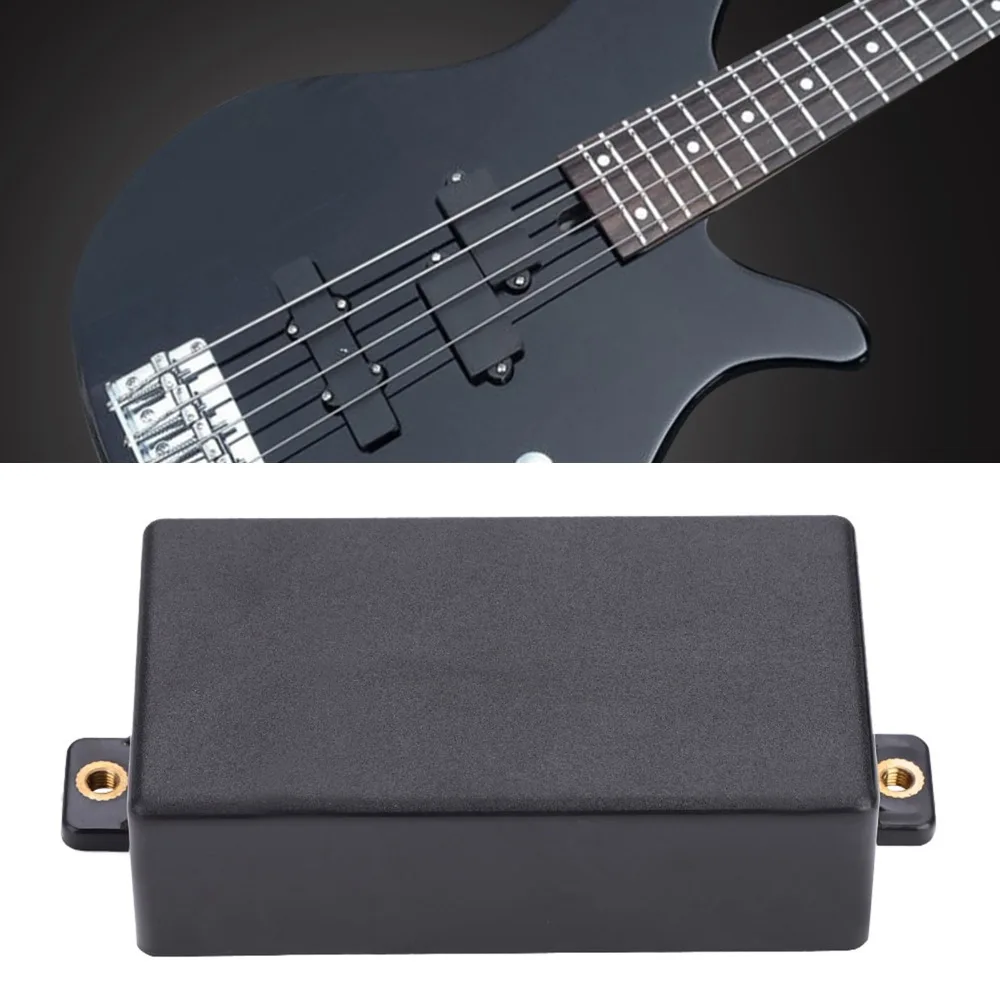 ​2Pcs ​Frosted Plastic​ Guitar Pickup Covers​ ​Black/White ​With Copper Nut Ears ​Humbucker Pickup Covers​ ​Guitar Accessory​