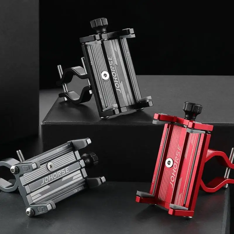 Bicycle Phone Holder Reliable Phone Mount Stand Bicycle Holder Aluminum Adjustable Bike Phone Holder Nonslip Holder