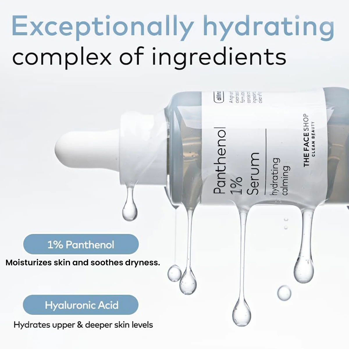 THE FACE SHOP ALLTIMATE PANTHENOL 1% SERUM,Strengthens Skin Barrier,Emergency Soothing,Korean Skincare,K-Beauty,Korean Makeup