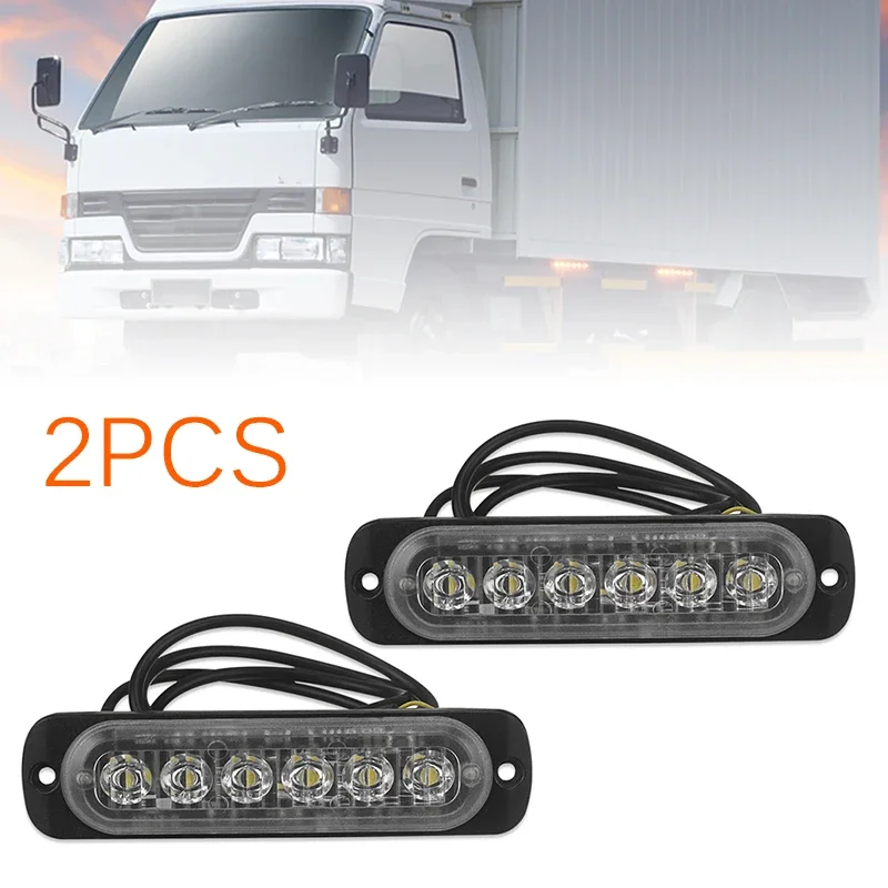 2 pièces 12v LED lampe de travail projecteur tout-terrain 4WD SUV conduite antibrouillard Anti-collision, Anti-poussière, résistant aux éclaboussures, faible consommation d'énergie