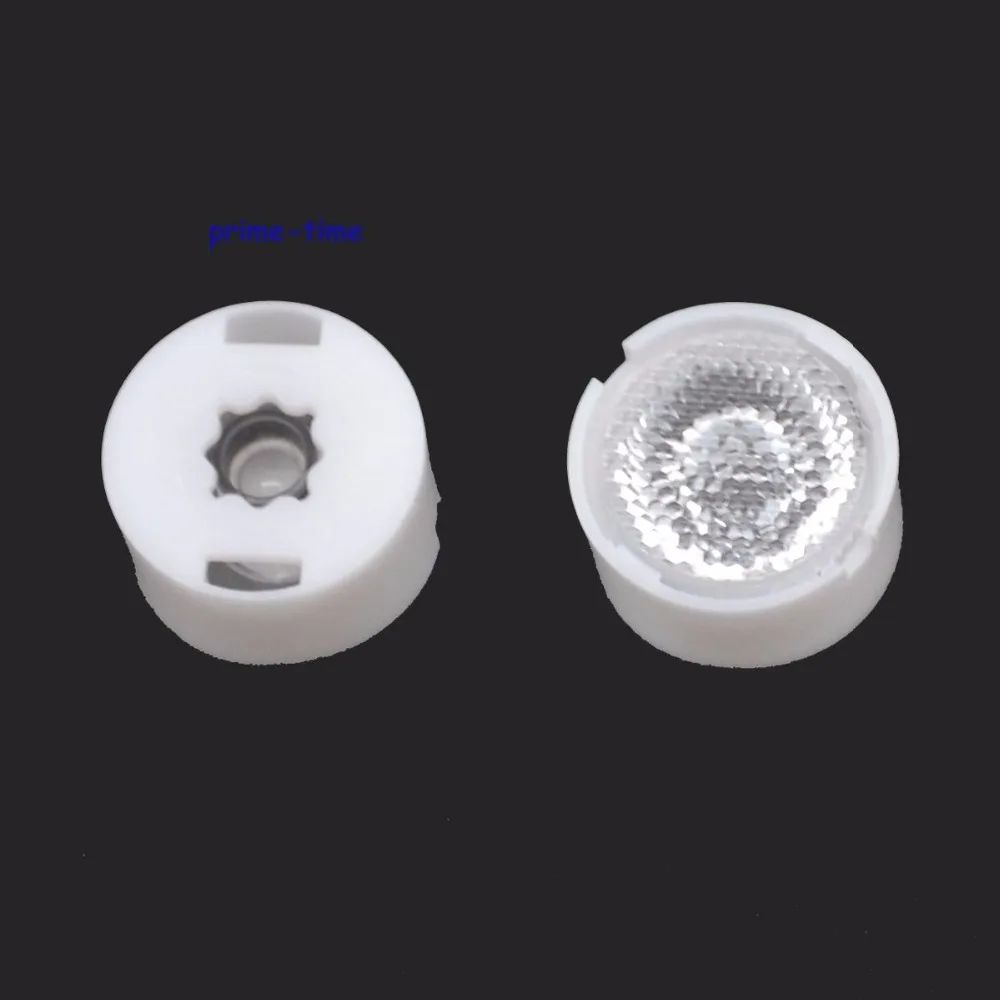 10x 13mm LED Lens 5 Degree or 90 Degree Clear or Bead Surface for CREE XPE XPE2 XPG XPG2 XTE Epiled 3535 LED Emitters