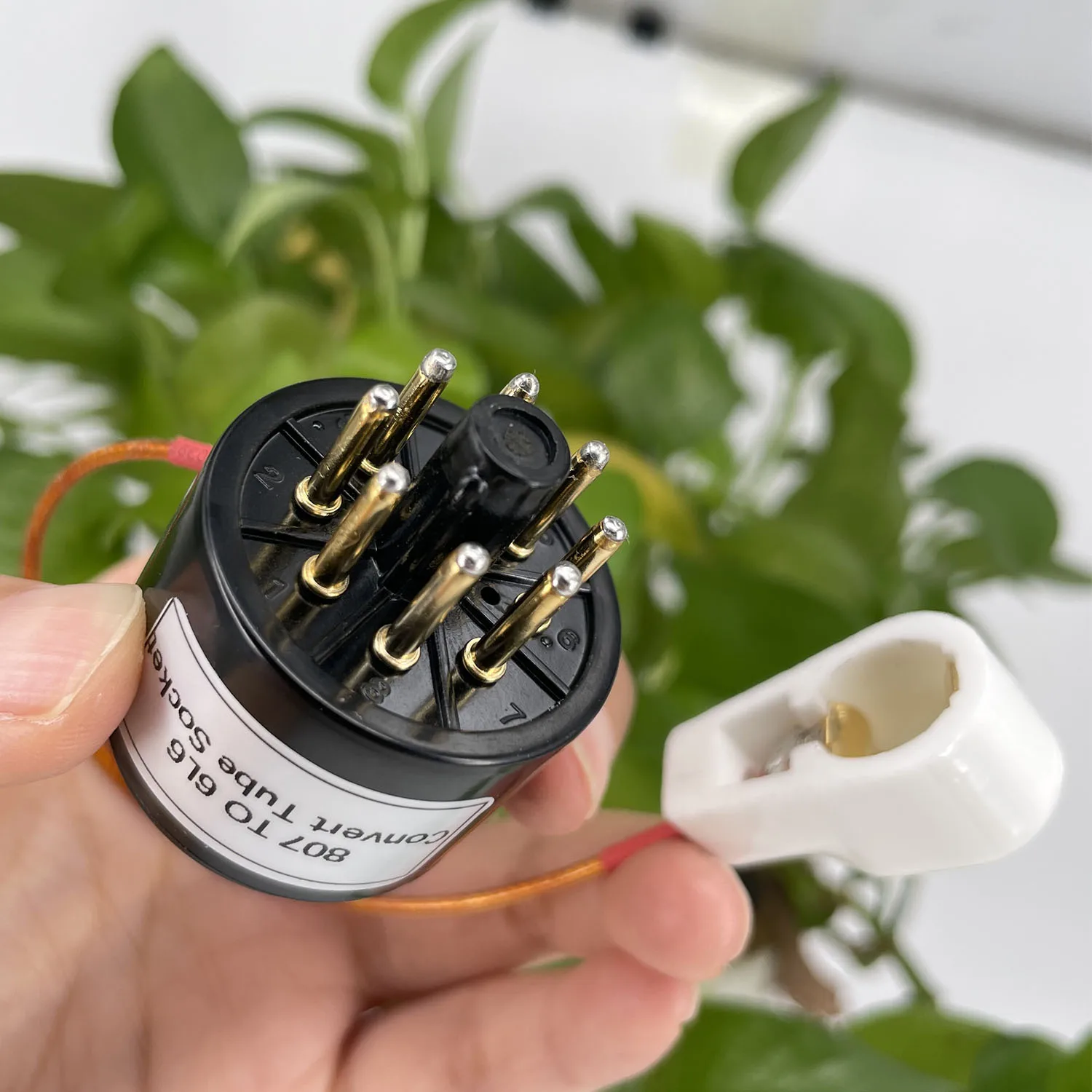 1PC 807 FU-7 FU7 A 6L6 Tubo A Vuoto 5 Pin A 8 Pin FAI DA TE Audio Tubo Elettronico Amplificatore Converti Tubo Presa Adattatore