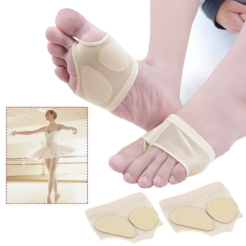 2pcs Forefoot Insert Toe Pad for Women Belly Ballet Dance Forefoot Pain Relief Socks Cushion Protector Paws Metatarsal Foot Pads