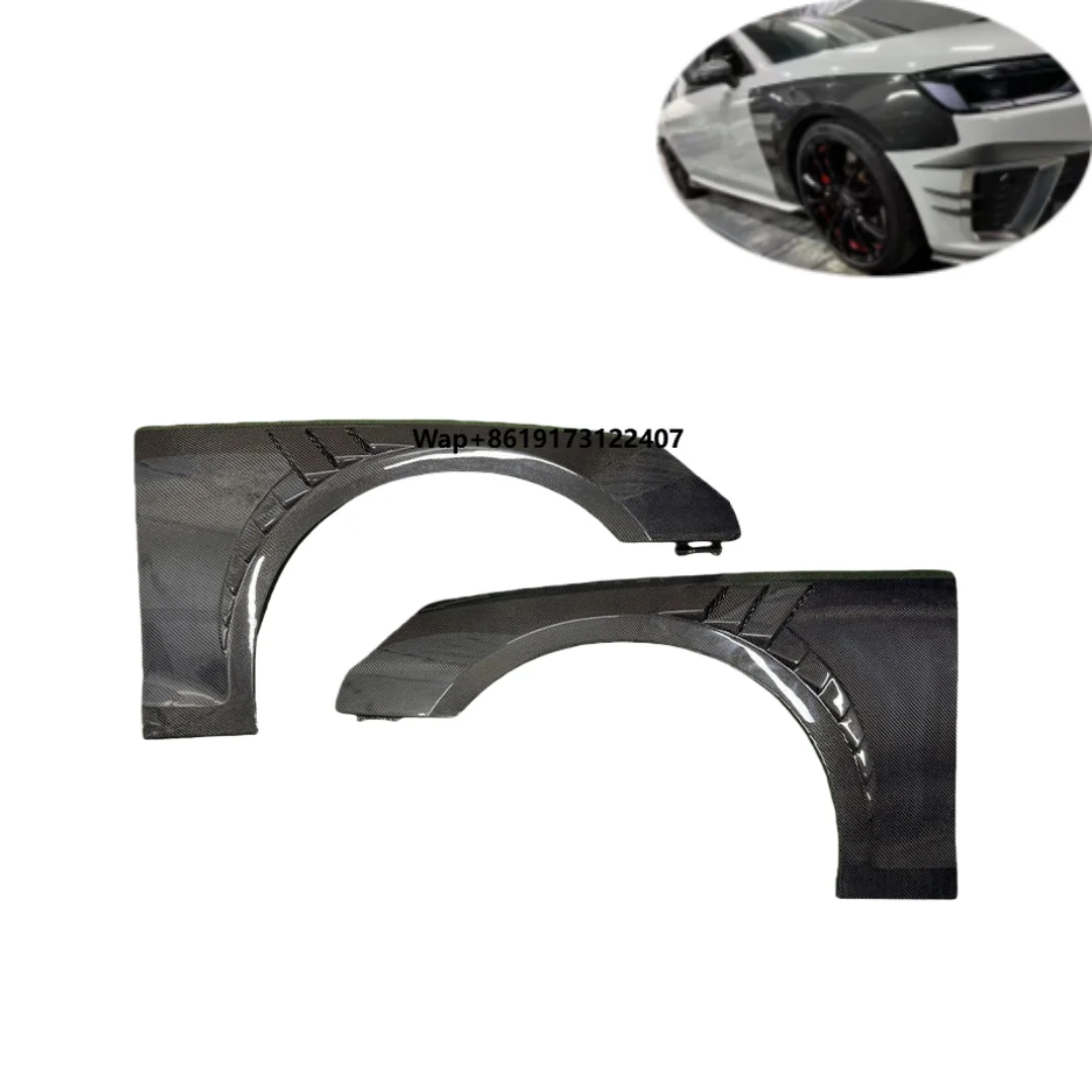 

Real Dry Carbon Fiber Front Side Fender Bumper for A4 S4 B9 B9.5 Fenders