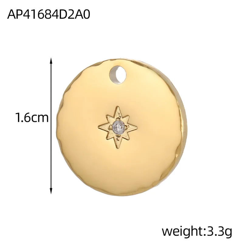 Angesagter Vintage DIY-Schmuck Edelstahl Gold PVD-beschichteter Blumen-Weißmuschel-Anhänger für Halsketten- und Ohrringherstellung Zubehör – Detail 5