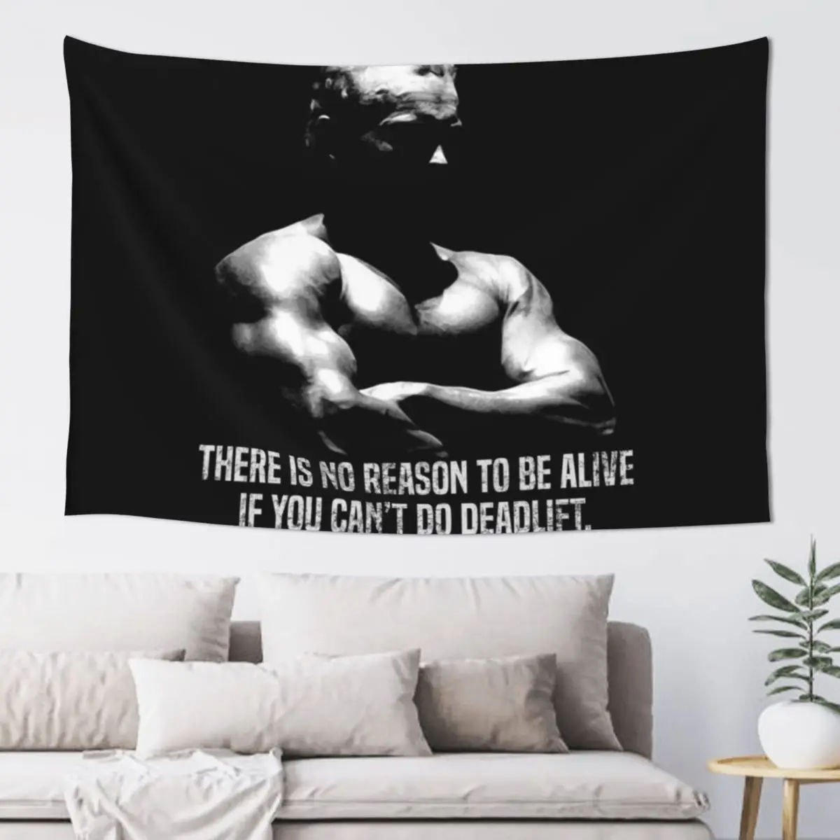 

There Is No Reason To Be Alive If You Cant Do Deadlift Tapestry House Decoration Room Decoration Aesthetic Tapestry