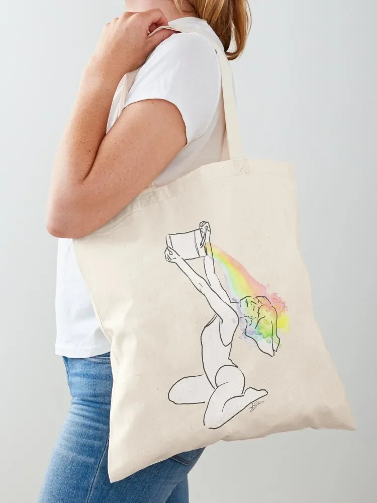 

Say that I'm a rainbow Tote Bag Handbags shopper bag woman custom fabric bag canvas tote