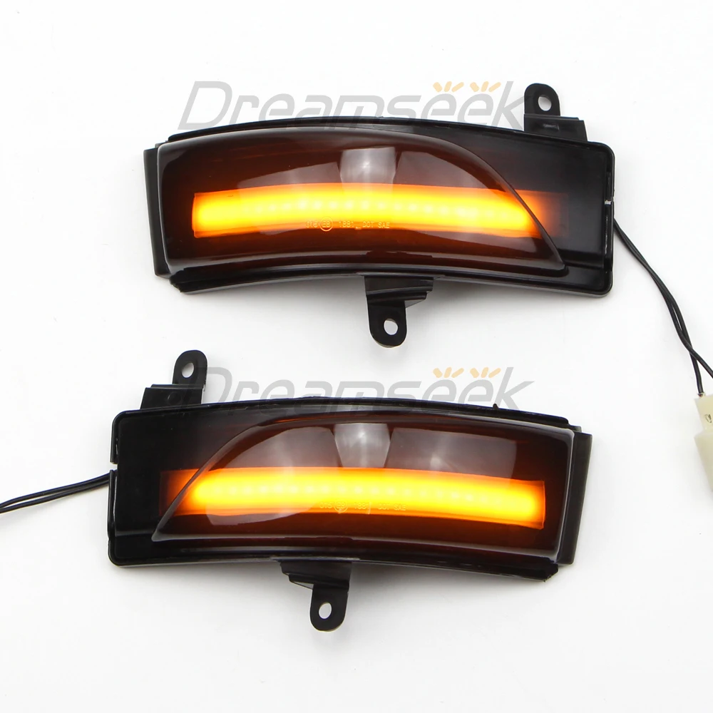 Espejo retrovisor LED con luz de señal de giro secuencial para Subaru Forester / Subaru Outback / XV / WRX / Legacy Side Smoke