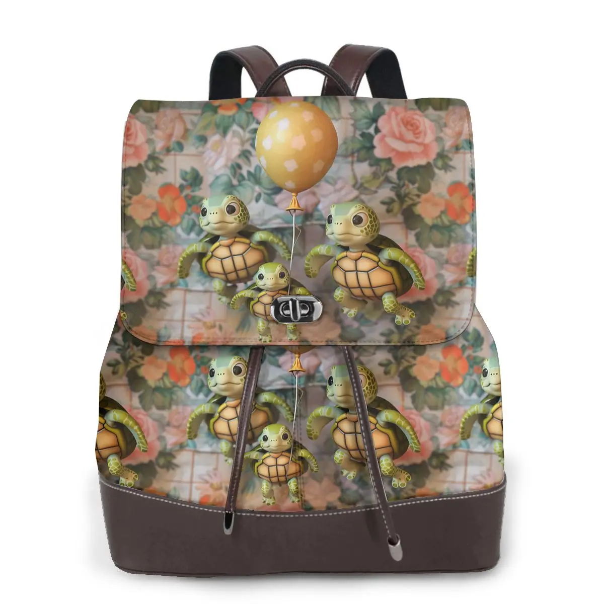 カメファミリーバルーン 3D パターン新しいホット女性のバックパックデザイナー高品質レザーシンプルなファッション大容量バックパック