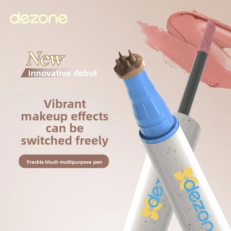 DEZONE makeup sets eyeliner Stamp+Freckle Pen Freckle Blush Pencil Long Lasting Waterproof Stamp 2 In 1 Blush Makeup Cosmetics