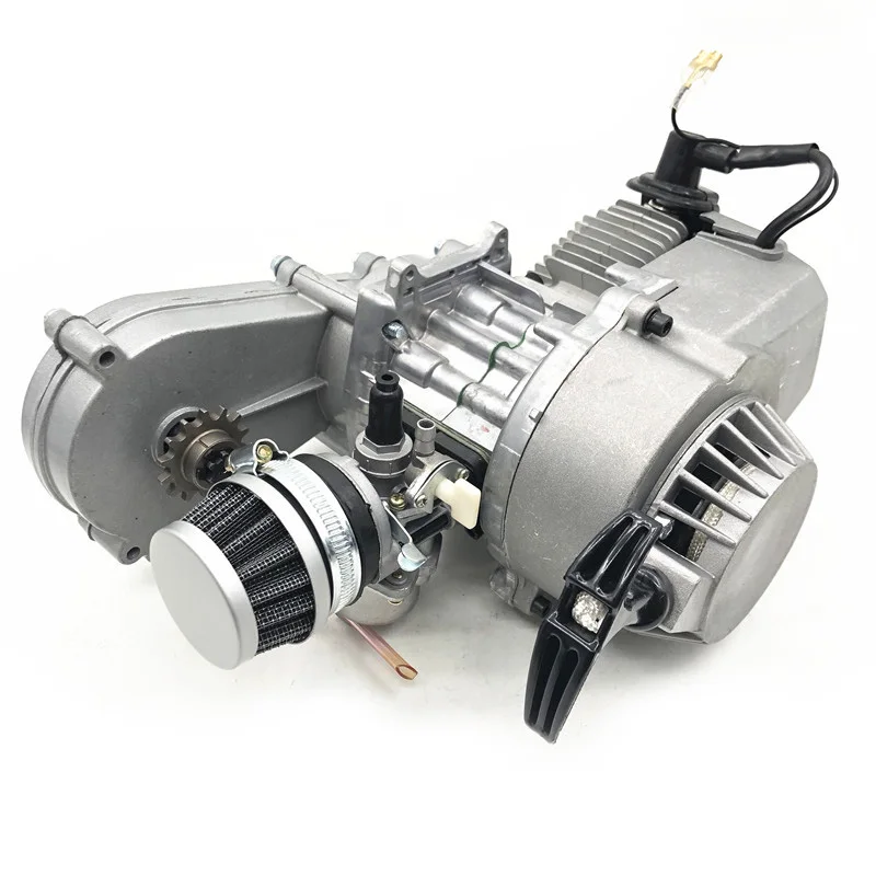 Silnik 49 cm3 z skrzynią biegów T8F 2-suwowy silnik gazowy 44-6 do mini rowerów kieszonkowych Skuter Dirt Bikes ATV Quad Motorized Bicycle