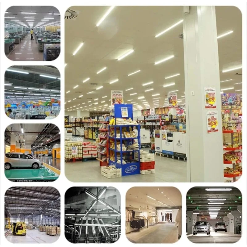 หลอดไฟ LED แบบหลอดยาว 8 ฟุต 96 นิ้ว, 5000K (สีขาวสว่างพิเศษ), ฝาครอบใส พร้อมขั้วต่อแบบขาเดียว FA8, T8 85V-265V AC 45W - 4800