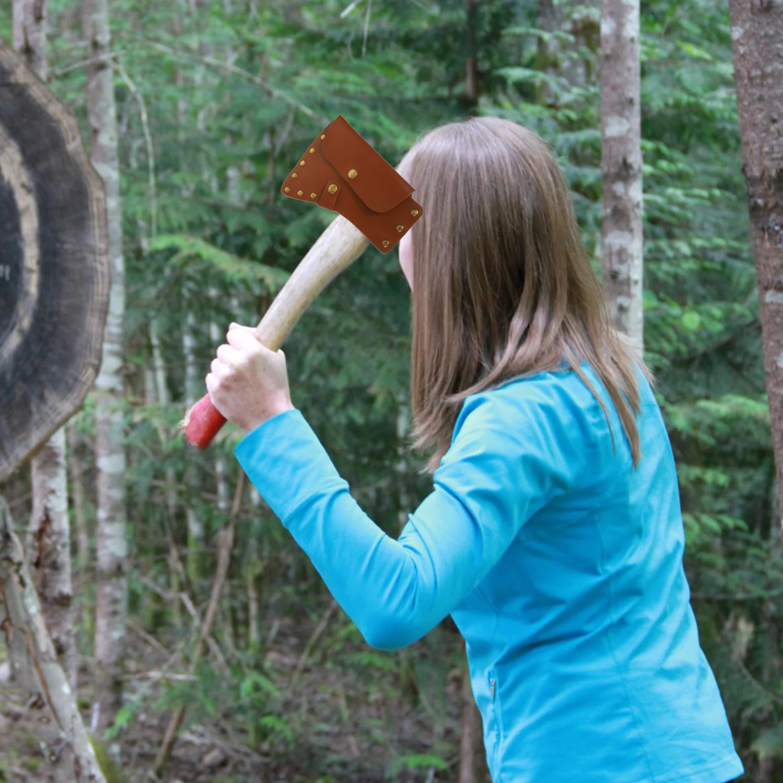 

Hatchet Sleeve Premium Craftsmanship Outdoor Person Protector Versatile Suitable Most Axes Durable Sturdy Design