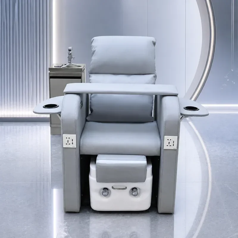 Electric Reclining Sofa Chair for Manicure Pedicure Eyelash Extensions Foot Soaking and Massage Beauty Furniture