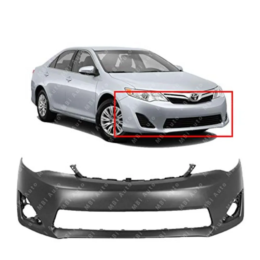 

Primered Front Bumper Cover Fascia for 2012 2013 2014 Toyota Camry Camry Hybrid 12 13 14 TO1000378