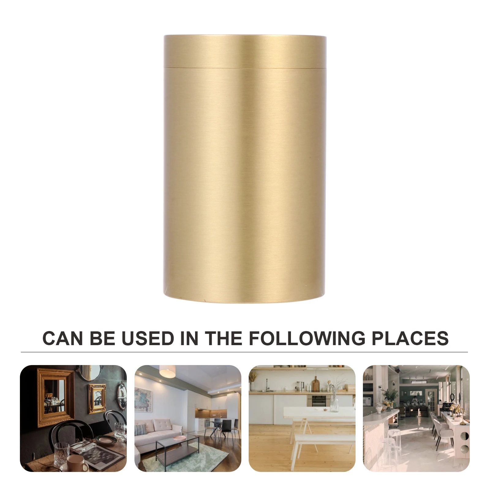 

Copper Tea Canister Small Jar for Loose Leaf Tea Lightweight Metal Container Portable Storage Box Easy to Clean Fine