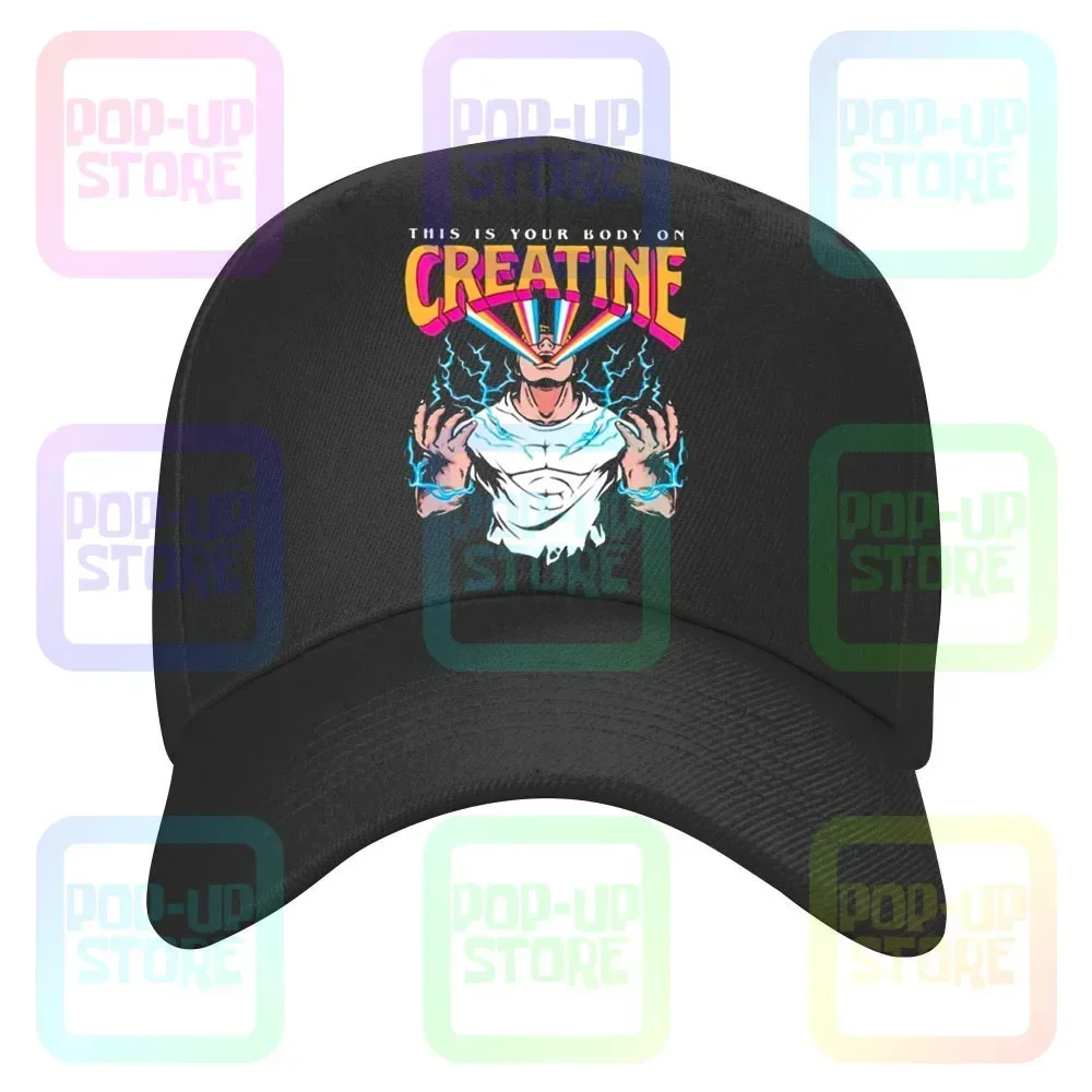 This Is Your Body On Creatine Caps Baseball Cap